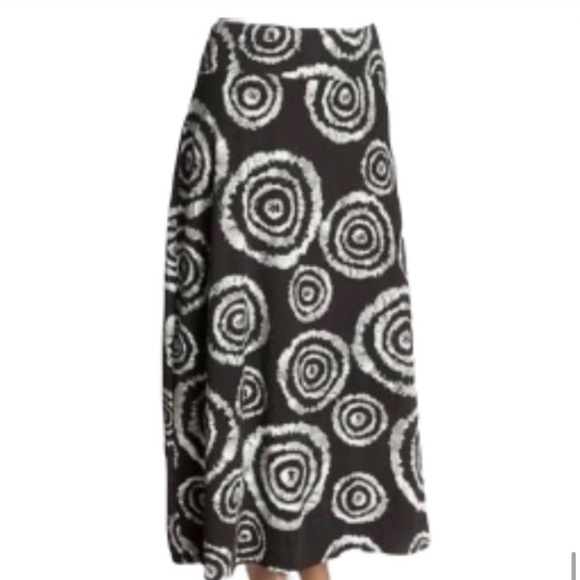Jane Ashley Optic Print Maxi Skirt Gray Size M - Picture 5 of 5
